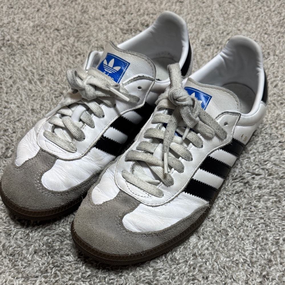 Adidas White and Black Classic Sneakers